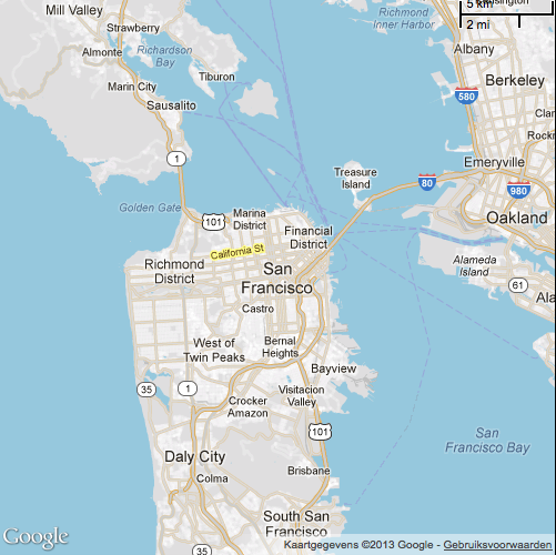 Vector Map San Francisco - Polo style